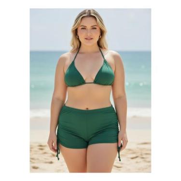 Imagem de Kit Biquíni + Saída De Praia Conforto Estilo Plus Size - SUSSURRO, Ver