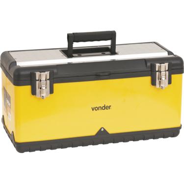 Imagem de Caixa Metálica Para Ferramentas Baú 590x285x270mm Com Bandej