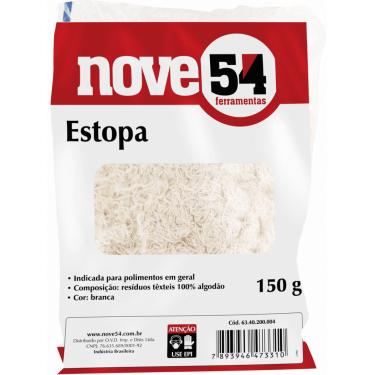 Imagem de Estopa branca 150g para polimento - Nove54