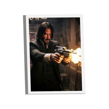 Imagem de Quadro John Wick Disparo De Fogo -- Br Artes