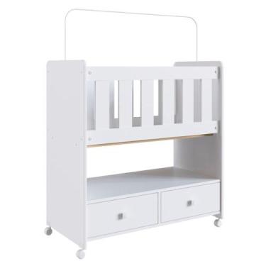 Imagem de Mini Berço Moises Sem Colchao 2 Gavetas By510 Branco Comm Branco - COM