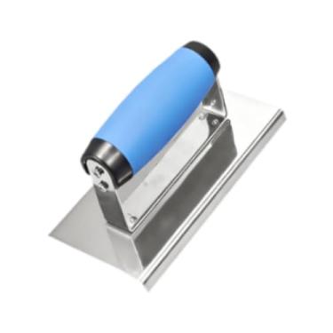 Imagem de Generic Desempenadeira de canto manual para concreto, compacta e confortável, ferramenta multifuncional para acabamento de projetos de bricolagem e aplicação, R4.5 Mm