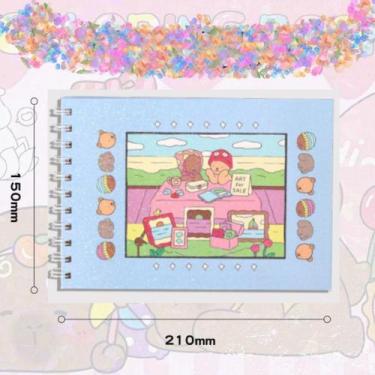 Imagem de Caderno de Colorir Capa Dura Holográfica A5 Coloring Book Estilo Bobbi