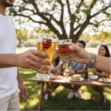 Imagem de 1 copo munich e 1 copo dose flamengo - BRASFOOT