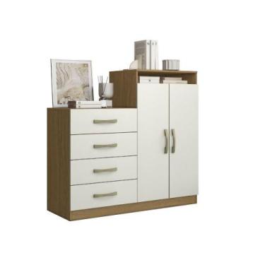 Imagem de Comoda 4 Gavetas 2 Porta Londres Aramoveis