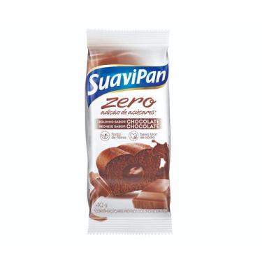 Imagem de Bolinho de Chocolate Recheio Chocolate Zero com 12 un de 40g - Suavipa