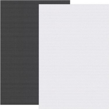 Imagem de Pndeyo 2 folhas de malha para olhos, tela em branco imprimível à prova d'água de 0,5 mm, folha de lona em PVC em branco para cosplay peludo, adereços de fursuits artesanais, fabricação de bonecas