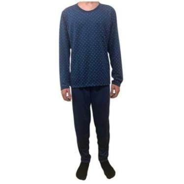 Imagem de Pijama Inverno Masculino Adulto Estampado-Masculino