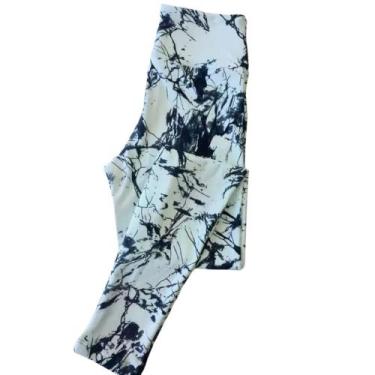 Imagem de Calça Degradê Feminina Legging Tie Dye Academia - MOVEment, Branco, G