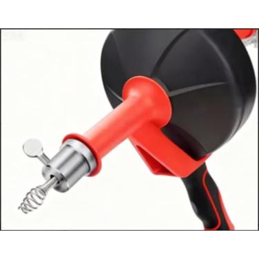 Imagem de DEWINNER Eixo helicoidal de drenagem, cobra de drenagem com adaptador de broca, cobra de encanamento flexível de 10 m / 33 pés Use manualmente ou alimentado para cozinha, banheiro e pia de chuveiro