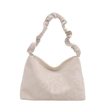 Imagem de Sacola plissada - elegante e leve para viagens, viagens e uso diário (branca)