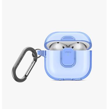 Imagem de UNIQ Capa Glase Pro Airpods 4 (azul nublado) transparente capa de silicone macio