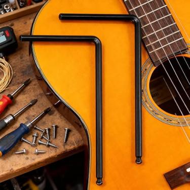 Imagem de Conjunto de chaves sextavadas pretas de 5 mm para ajuste de haste de treliça de guitarra