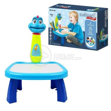 Imagem de Projetor Para Desenho Infantil Mesa Pintura Galinha Azul