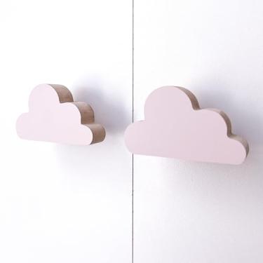 Imagem de 10 Puxadores Nuvem Rosa Infantil Porta Cômoda Gaveta Móveis Quarto