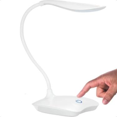 Imagem de Luminária articulável de mesa led touch ideal para estudos e cabeceira de cama