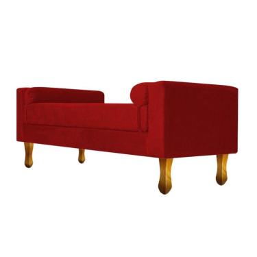Imagem de Recamier Félix King Size 195cm Suede Vermelho
