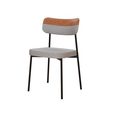 Imagem de Cadeira Mynna Fixa C/4 Pes 525 X 470 X 790 Mm C/1 Un. Crt.cinza Cl/courino Caramelo Crt Cinza Claro/cn Caramelo