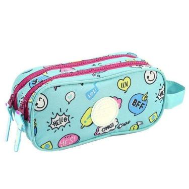 Imagem de Estojo Duplo Feminino Azul