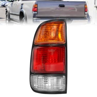 Imagem de Conjunto de luz traseira compatível com Toyota Tundra 2000-2006 regular e cabine de acesso, lâmpadas de freio da lâmpada traseira do lado esquerdo do motorista, substitui 81560-0C010, TO2800129, com