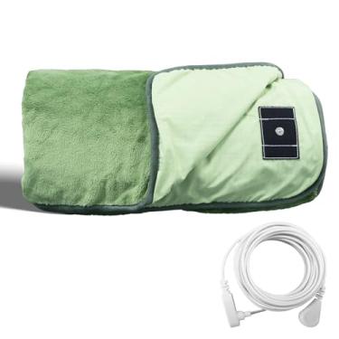 Imagem de LAXVAPIU Cobertor de aterramento Terra conectada manta de fibra prateada aterrada cobertor de colo para cama sofá cadeira com cordão de 4,5 m (127 x 152 cm, verde)