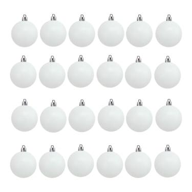 Imagem de predolo 24 Bolas de Natal em Branco para Pintar, Decorações para Árvore de Natal, Artesanato DIY, Inquebráveis, para Pub, Ano e Jardim