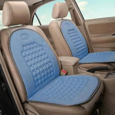 Imagem de Encosto Almofada Massageador para Banco de Carro – Assento Confortável de Bolinhas com 1 Peça (Azul)