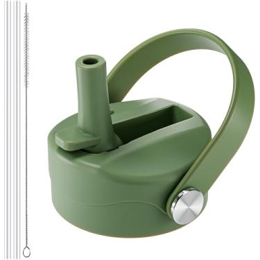 Imagem de Tampa de canudo para Hydro Flask boca larga, tampas com canudo para Hydroflask 12 16 18 20 32 boca larga de 1,134 g, tampa de canudo de substituição para Hydroflask, tampa de garrafa esportiva