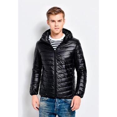 Imagem de Jaqueta Becker Bobojaco Puffer Impermeável Masculino com Bolsos e Capuz Removível Masculino-Masculino