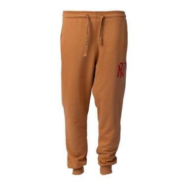 Imagem de Calça Moletom Masculina Over Surf Punho Monograma Caramelo-Masculino