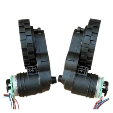 Imagem de 1 par de engrenagens eletrônicas para robô de varredura DC 12V 100mA Caixa de engrenagens codificada velocidade DC Gear Electronic Starter Wheels, esquerda e direita, proporção 1:63