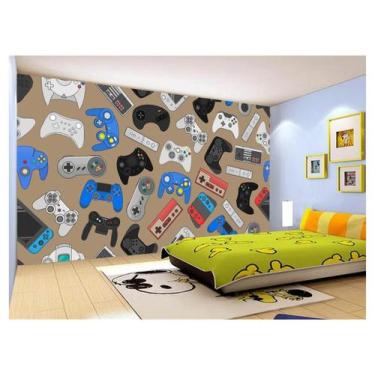 Imagem de Papel De Parede 3D Infantil Controle Game Jogo 3,5M Azs235 - Você Deco