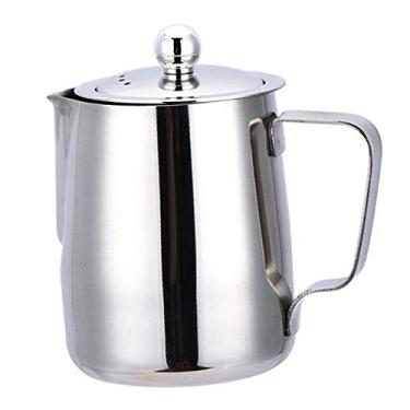 Imagem de F Bule de chá de aço inoxidável com filtro de filtro de fusor removível para chá, chaleira de água quente, chaleira de café de metal, fogão a gás elétrico seguro