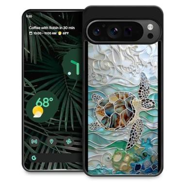 Imagem de FKBRCL4U Capa para Google Pixel 9 Pro XL, design gráfico para meninas e meninos, silicone macio, acrílico, proteção contra choque, projetada para Google Pixel 9 Pro XL com estampa de arte de janela de