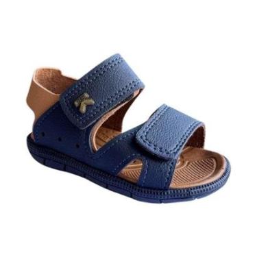 Imagem de Sandália Menino Klin Anatômica Tic Tac Azul-Marinho 171264-Masculino
