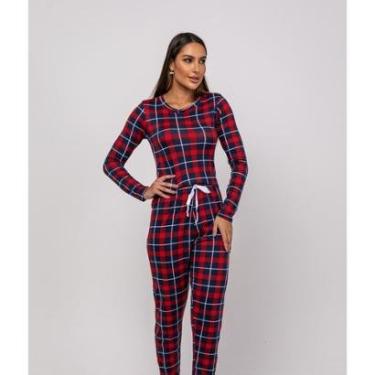 Imagem de Pijama Salvatore Fashion Calça Blusa Manga Longa Malha Feminino-Feminino