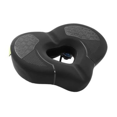 Imagem de menolana Selim de bicicleta largo, confortável, com absorção de impacto, ergonômico, ideal para ciclismo urbano e para adultos.