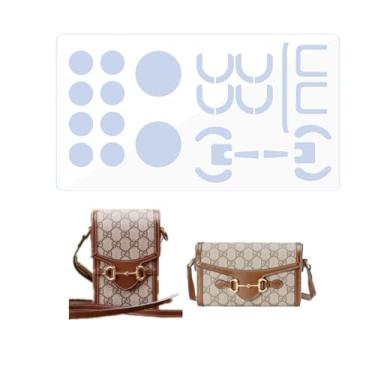 Imagem de BagArmor Película protetora de hardware, compatível com Gucci Mini Horsebit 1955 Crossbody/bolsa de ombro Adesivo de ferragem de bolsa transparente, antiarranhões, transparente