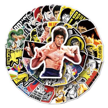 Imagem de Pacote de adesivos Kung Fu Movie Star Bruces Lees Anime 51 unidades