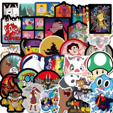 Imagem de Adesivo Bowser Fairys Tails Anime 50 unidades de vinil PVC impermeável