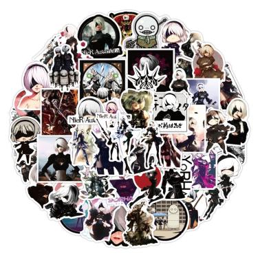 Imagem de Adesivos Nier: Automata Anime 50 unidades de PVC impermeável