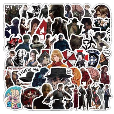 Imagem de Adesivos de vinil impermeável Resident Evil, anime, 60 unidades