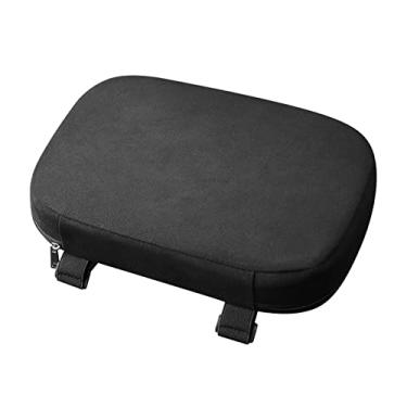 Imagem de Capa para console central de carro de 28,4 x 19 x 5 cm, capa de console central de carro de espuma de memória, capa universal de caixa de apoio de braço de camurça, protetor de capa de apoio de braço