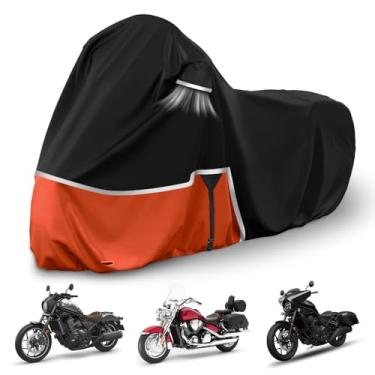 Imagem de Capa de motocicleta à prova d'água de substituição para Honda Rebel 300 500 1100 e Shadow 750/ Vtx 1300 /Fury, capa de motocicleta Oxford 420D para proteção de neve e chuva e poeira