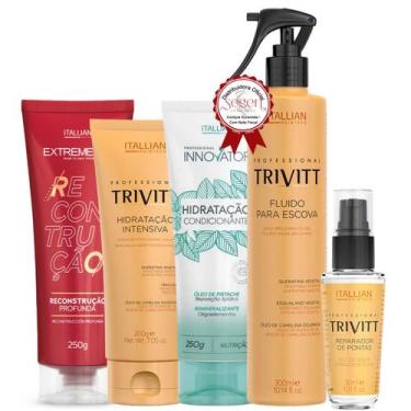 Imagem de Cronograma Capilar Trivitt + Fluido + Reparador - Itallian Hairtech