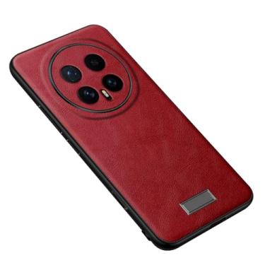 Imagem de LYJSMGZ Capa à prova de choque para Huawei Honor Magic 8 Pro/Magic 8, proteção de lente de abertura de precisão, capa anti-impressão digital, fina, vermelha, 17