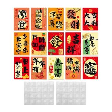 Imagem de KiBcsLic Adesivo de parede/janela "Boa Sorte", adesivo de parede com palavras de bênção para o Ano, para casa, B