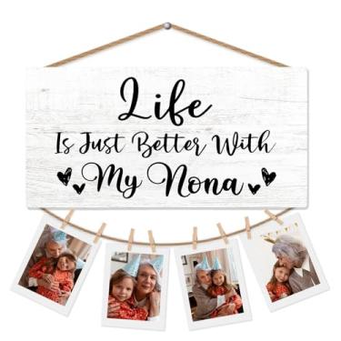 Imagem de CGBHW Porta-retrato Nona Gifts para parede, presente de aniversário para vovó, agradecimento, avó, babá, presente de netos, netos, exibição de fotos