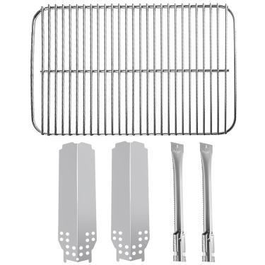 Imagem de BQMAX Peças de reposição para churrasqueira Charbroil Classic 280 2 queimadores 463672717 463672817, G320-0200-W1 G215-0203-W1 peças de grelha térmica de aço inoxidável para Charbroil