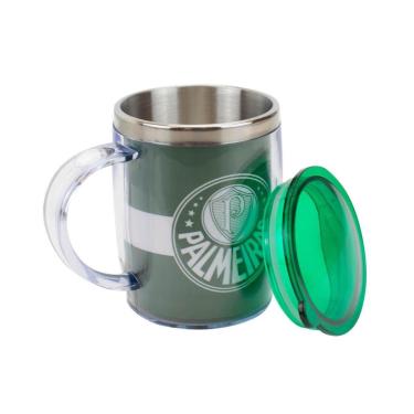 Imagem de Caneca Térmica Com Tampa 450ml - Palmeiras-Unissex